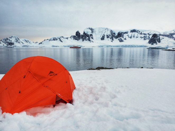 antarctica camping